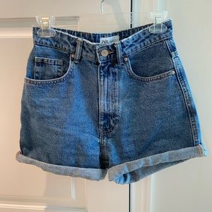 Zara denim shorts